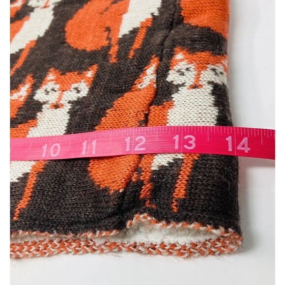 Collection Eighteen Infinity Knit & Fleece Scarf Foxes Brown Orange Soft 14x14” - Picture 5 of 8